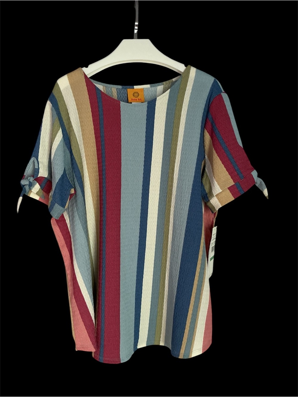 Ruby Rd Striped Short-Sleeve Women's Top